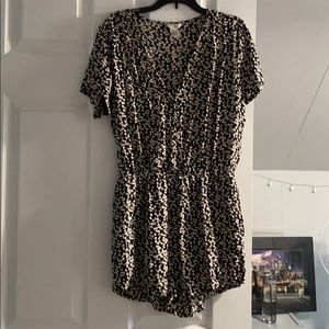 Forever 21 Heart Design Romper